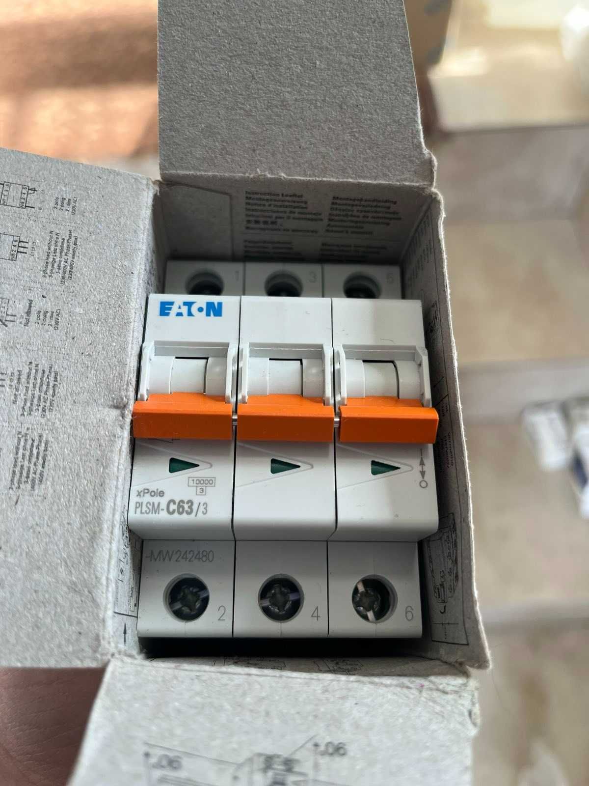 Eaton — пускачі, автоматичні та диференційні вимикачі, захист двигуна.