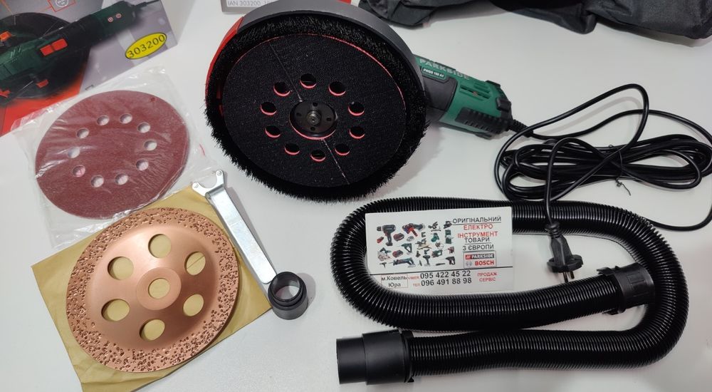 НОВА шліфмашина сГермании Parkside PWBS 180/для стен/підлоги/пола/стін