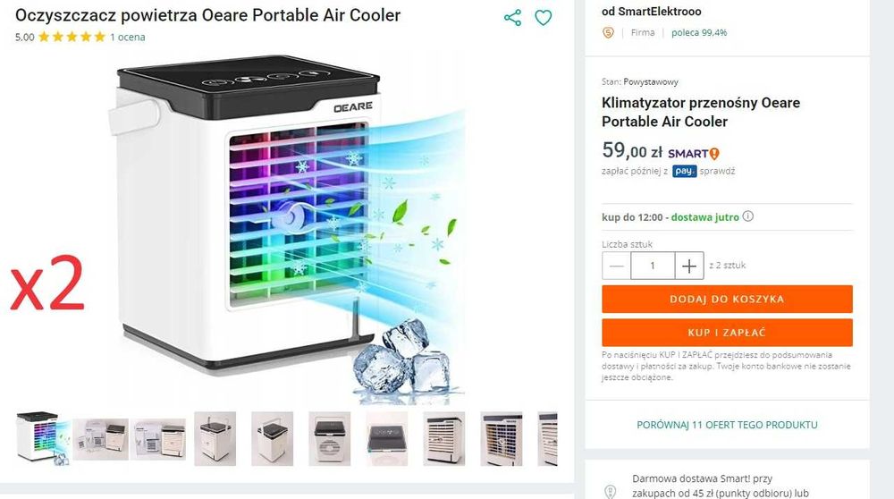 box amazon zwroty elektronika ze specyfikacją AB mix