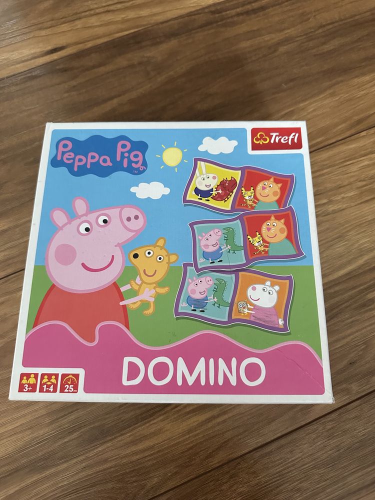 Świnka Peppa książka przeciwieństwa i domino