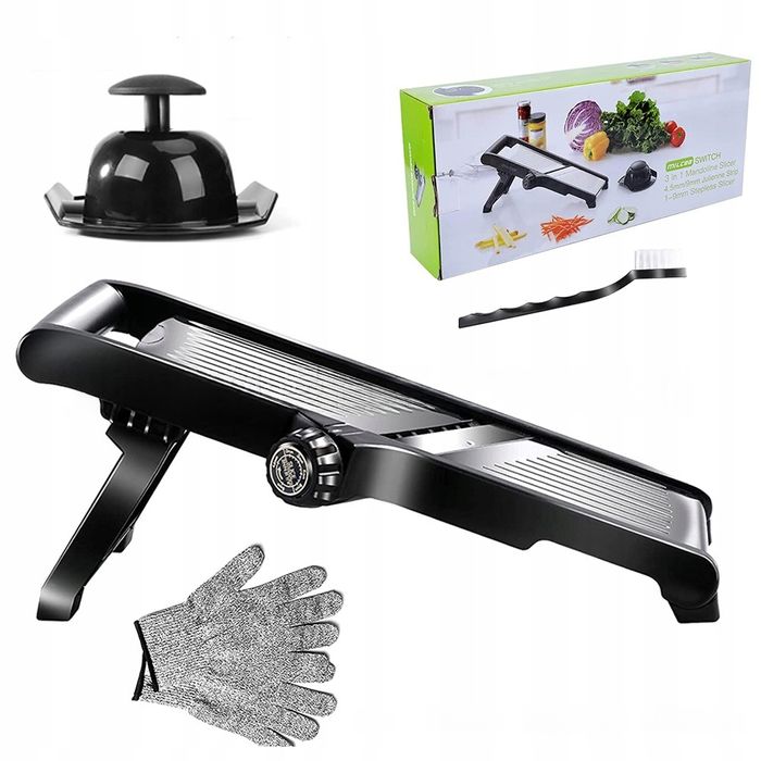 Mandolina szatkownica krajalnica do warzyw tarka ręczna ochrona dłoni