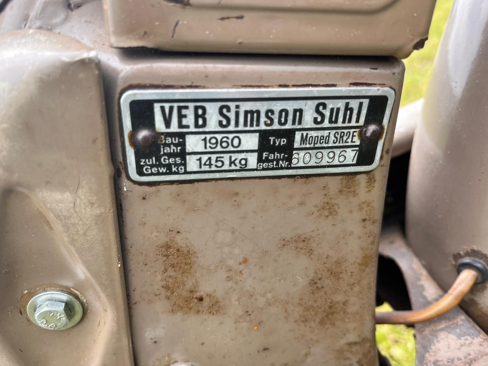 Simson Sr 2 zabytek