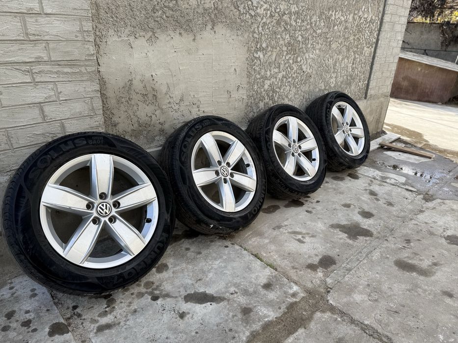 Диски R17 + резина Kumho Solus | Оригинал Volkswagen | 5×112