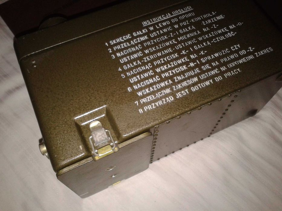 Rentgenometr D-08, dozymetr, licznik Geigera, OC, LWP, PRL