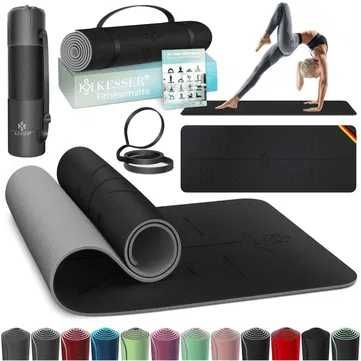 Mata Gimnastyczna Joga Fitness Wodoodporna Antypoślizgowa 183x61x0,6cm