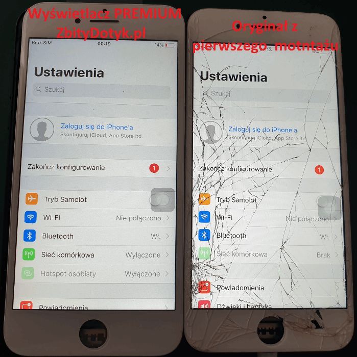 Wyświetlacz LCD dotyk szybka iPhone X z wymianą naprawa