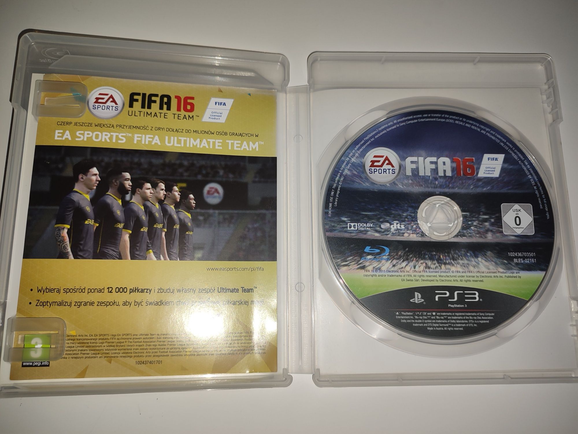 Gra Ps3 FIFA 16 PL gry PlayStation 3 piłka nożna Hit LEGO Minecraft