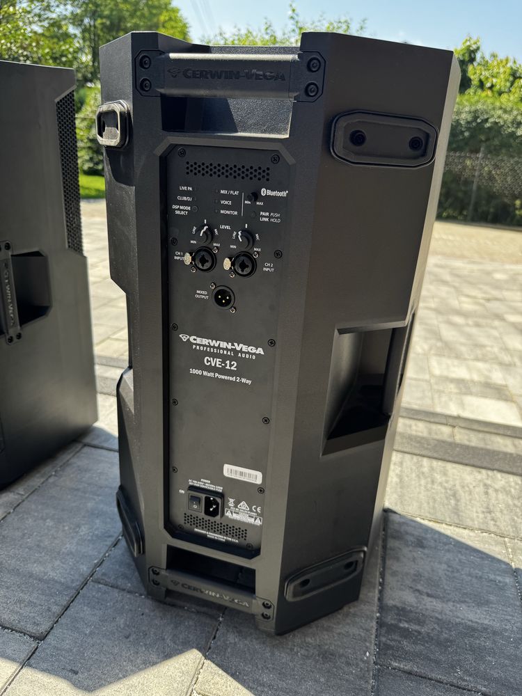 Głośnik DJ aktywny 2 szt. CERWIN VEGA CVE-12 plus grstisy