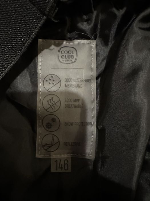 Nowe! Spodnie narciarskie wodoodporne Smyk CoolClub 146
