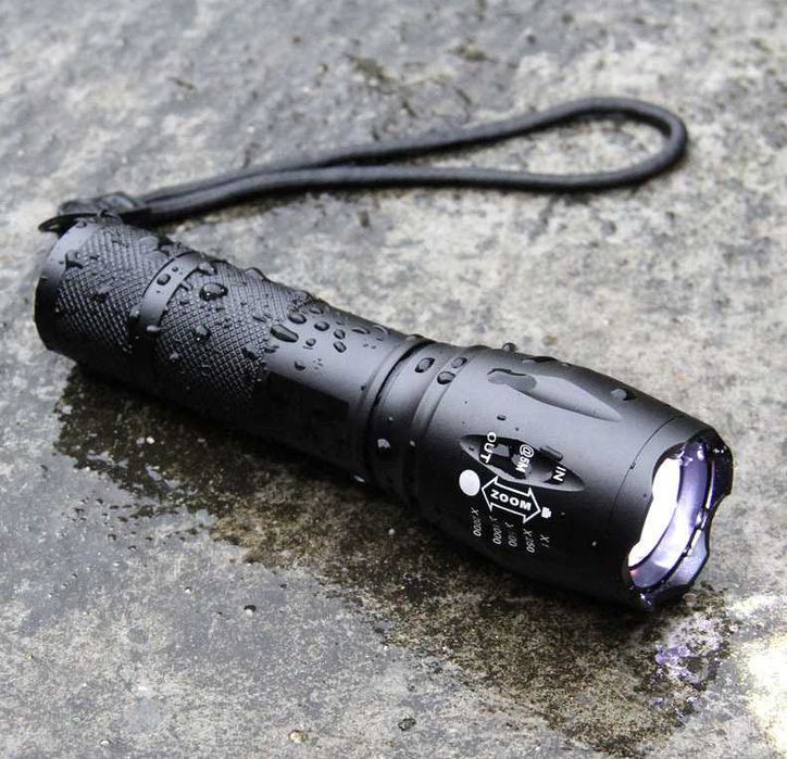 2x LATARKA Taktyczna LED Wojskowa Policyjna T6 i Q5 Zoom 2x Akumulator