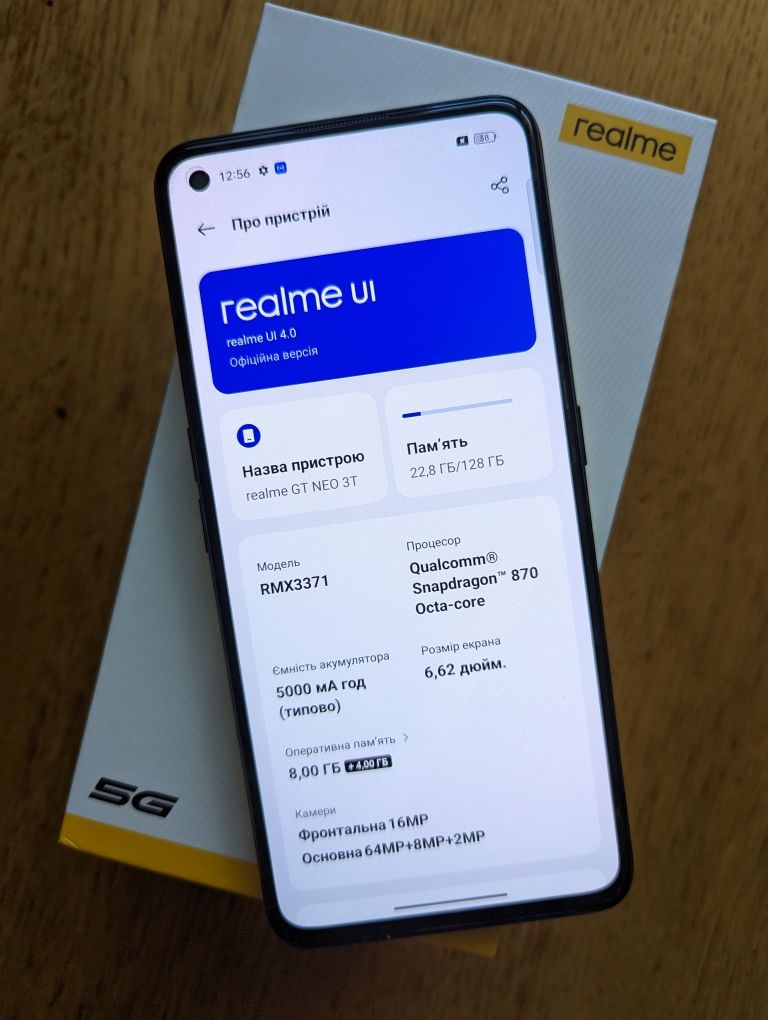 Realme GT Neo 3T 8/128