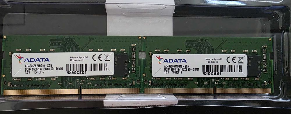 RAM do Laptopa - ADATA DDR4 2X16 GB PC4 2666Mhz SO-DIMM 1.2V
