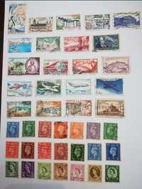 5 Lotes de selos com 211 selos (média de 42 selos/lote)