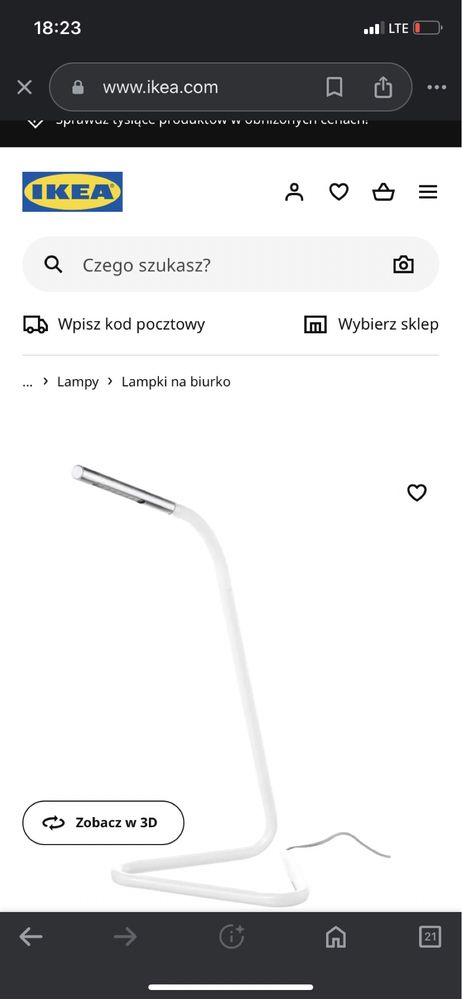 Lampka led na biurko