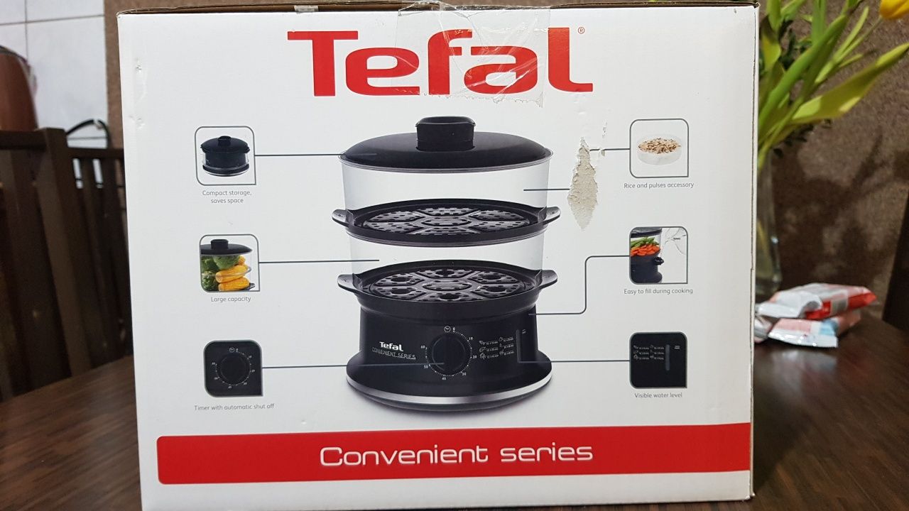 Parowar Tefal Convenient VC1401 6 l czarny 900 W