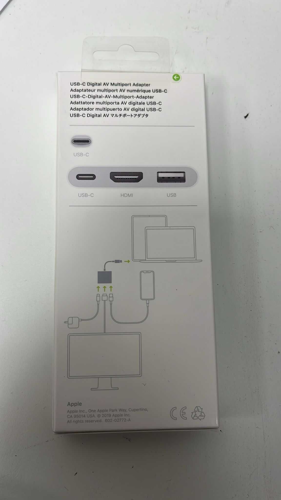 apple wieloportowa przejściówka USB-C na cyfrowe AV