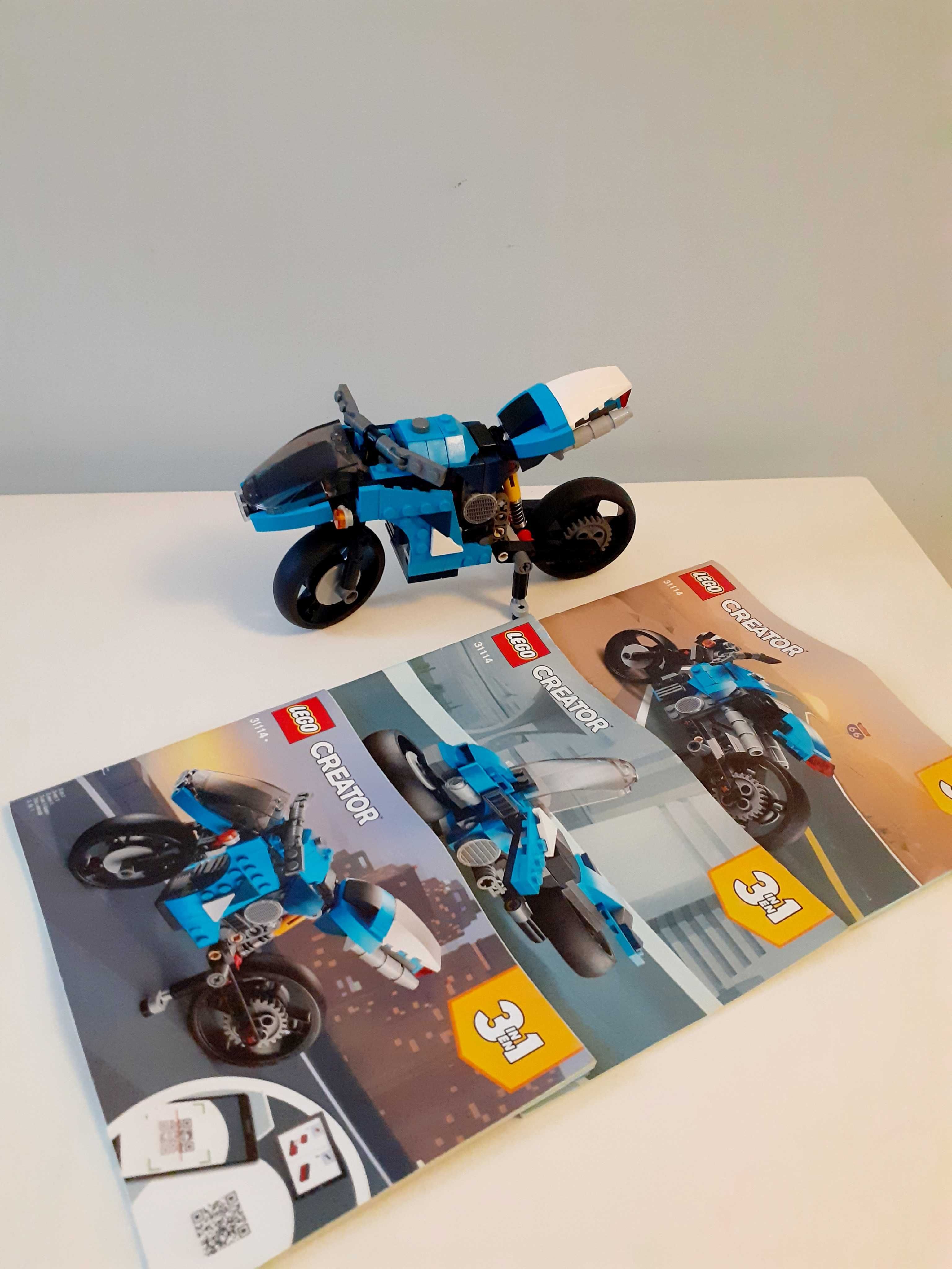 Lego Creator 3w1 Supermotocykl nr 31114