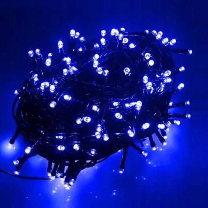 Lampki choinkowe światełka Zewnętrzne, Wewnętrzne 500 LED niebieskie