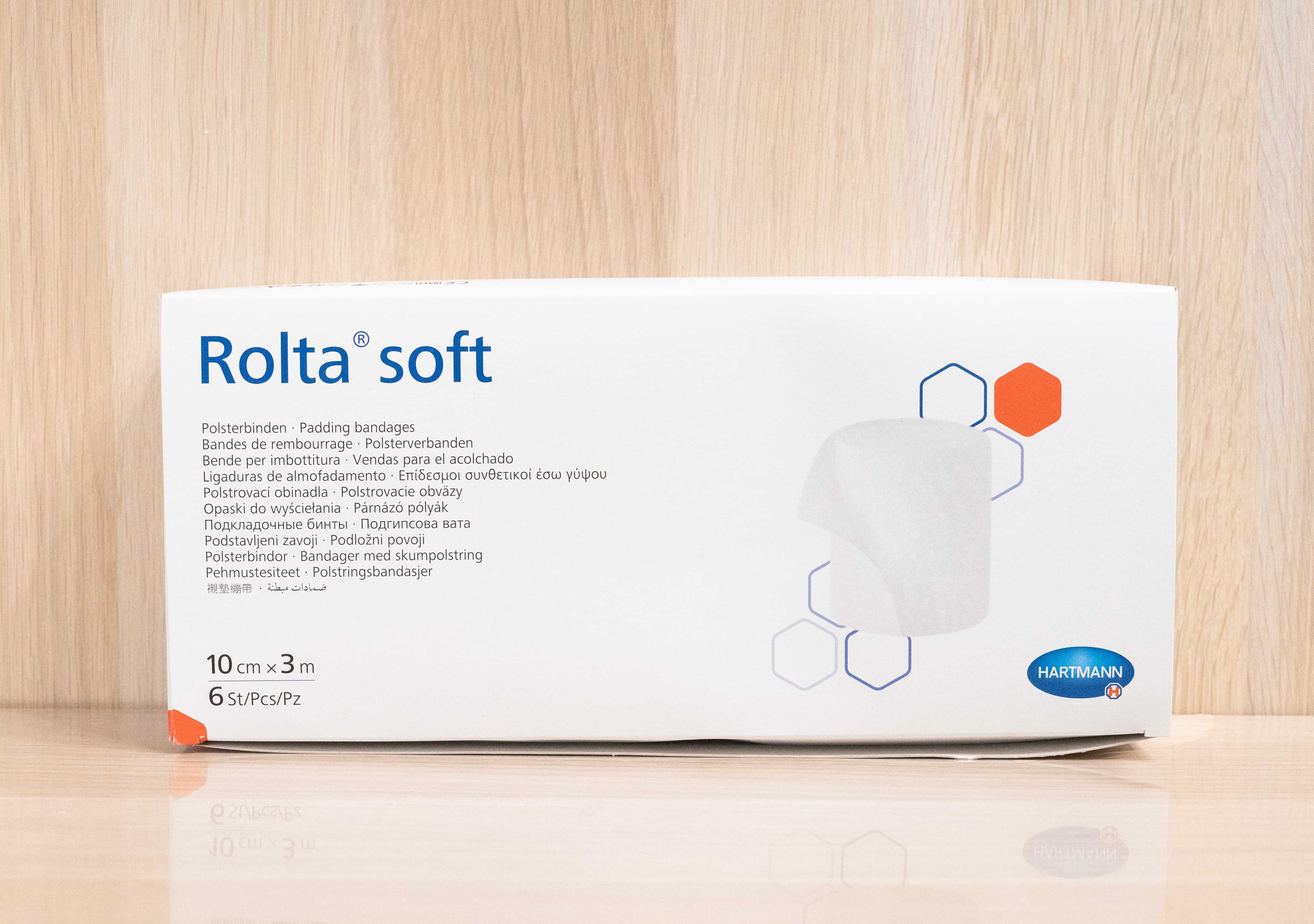 Bandaże / opaski z waty Rolta Soft 3 x 10 cm 5 sztuk, wazność do 2027