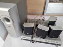 Cały zestaw LG kino domowe, dvd, subwoofer, satelity