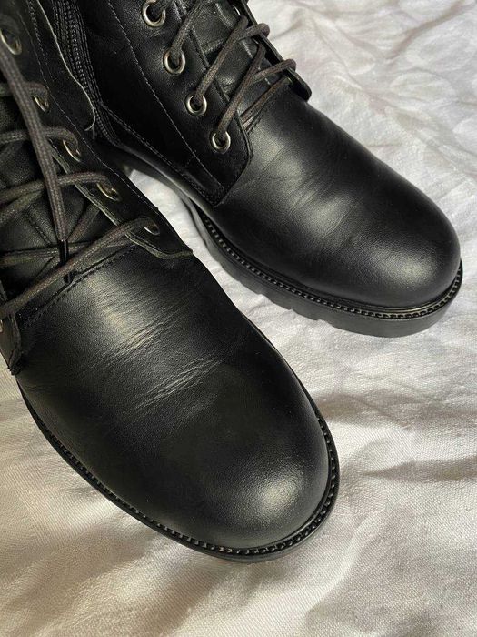 Жіночі черевики ботинки на шнурівці шкіра Vagabond зимові ідеальні