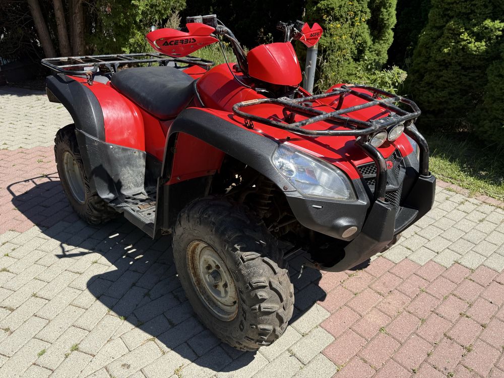 Kymco Mxu 500 z 2008 roku 4x4 hak