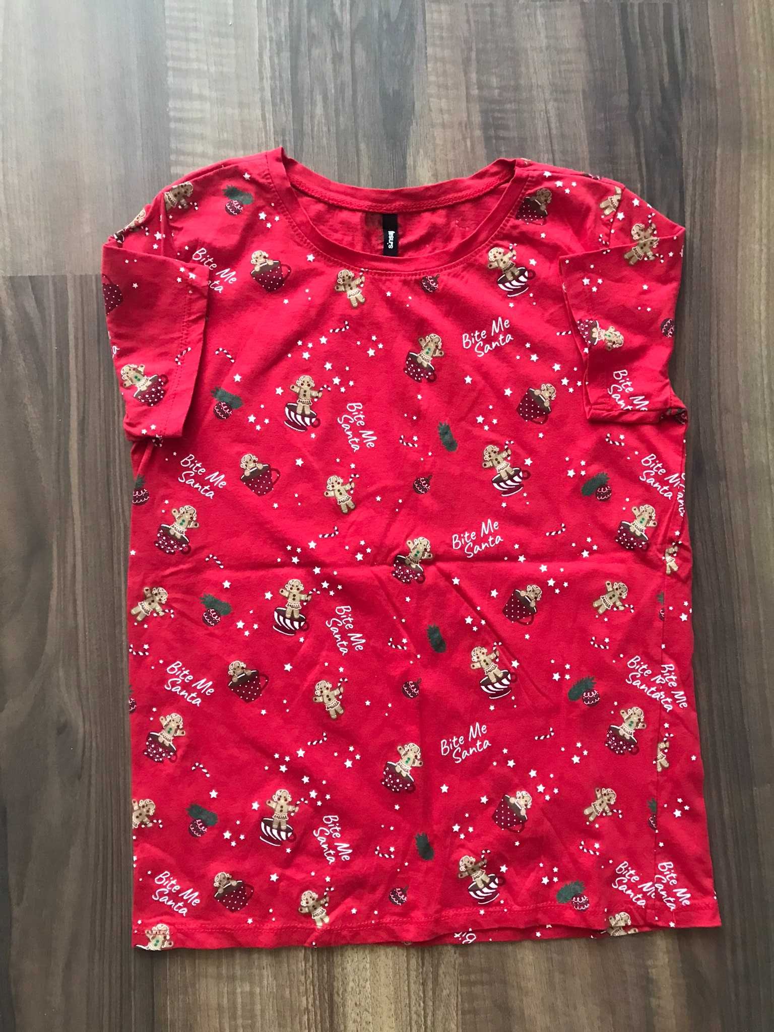 czerwony t-shirt, koszulka z krótkim rękawkiem Sinsay r. 146