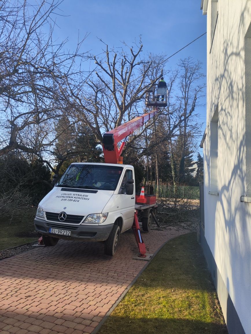 Usługi , wynajem podnośnik koszowy , zwyżka 22m