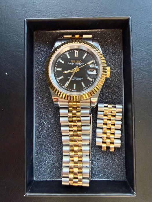 Seiko mod – homage Rolex Datejust Two Tone | Mechanizm NH35
