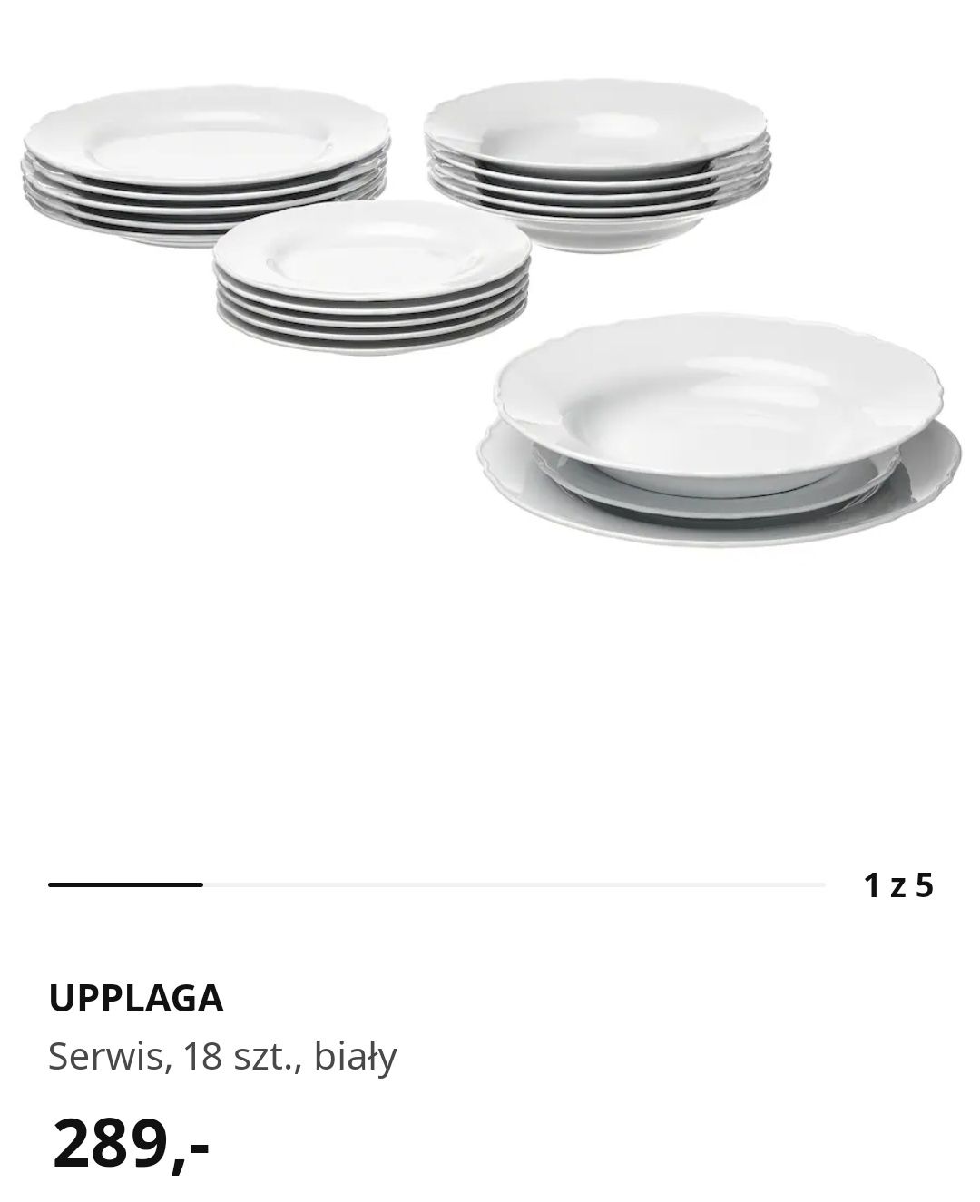 Sprzedam, 2 komplety talerzy Upplaga Ikea