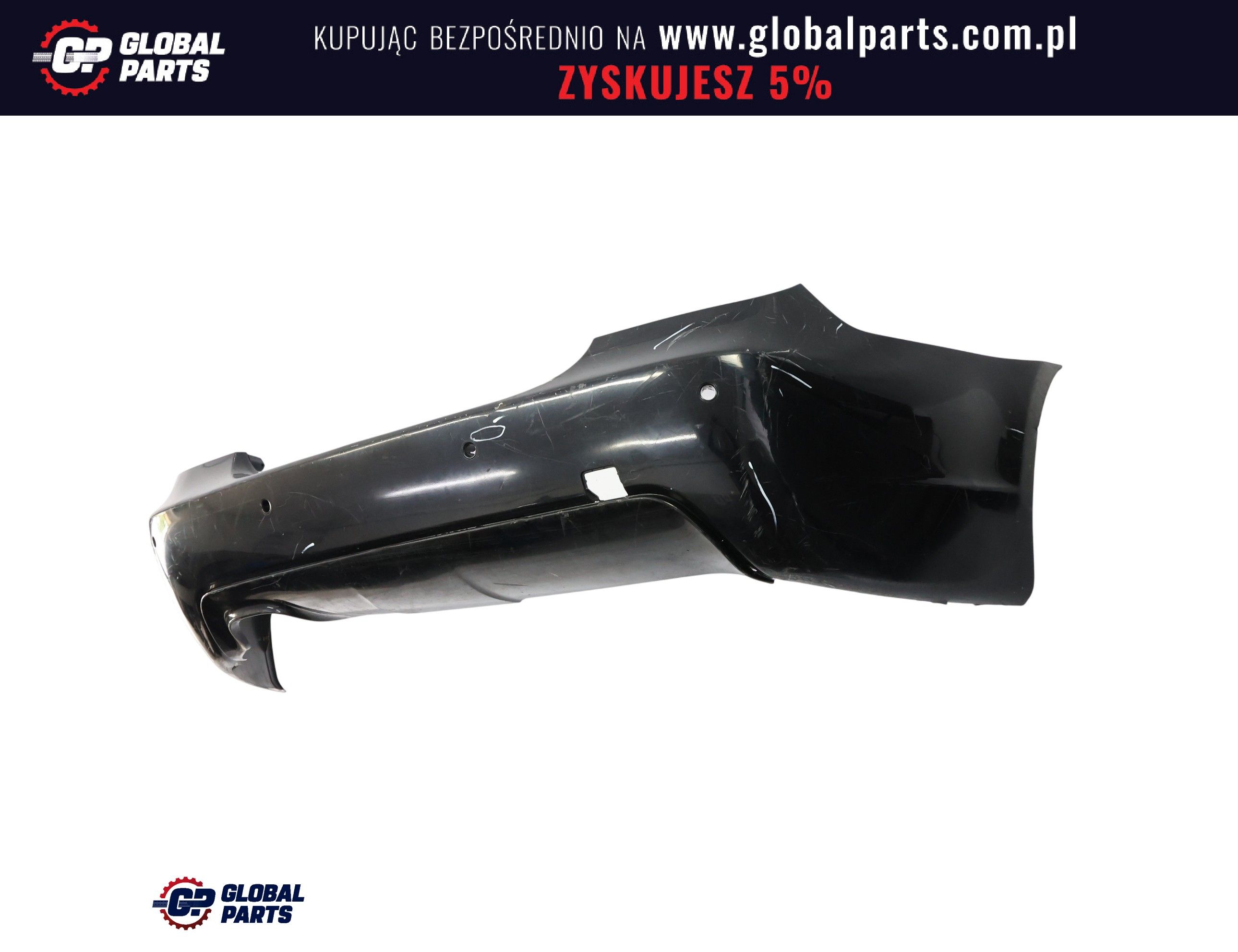 BMW E60 Zderzak Tylny M-Pakiet PDC Carbonschwarz Czarny Metalik - 416