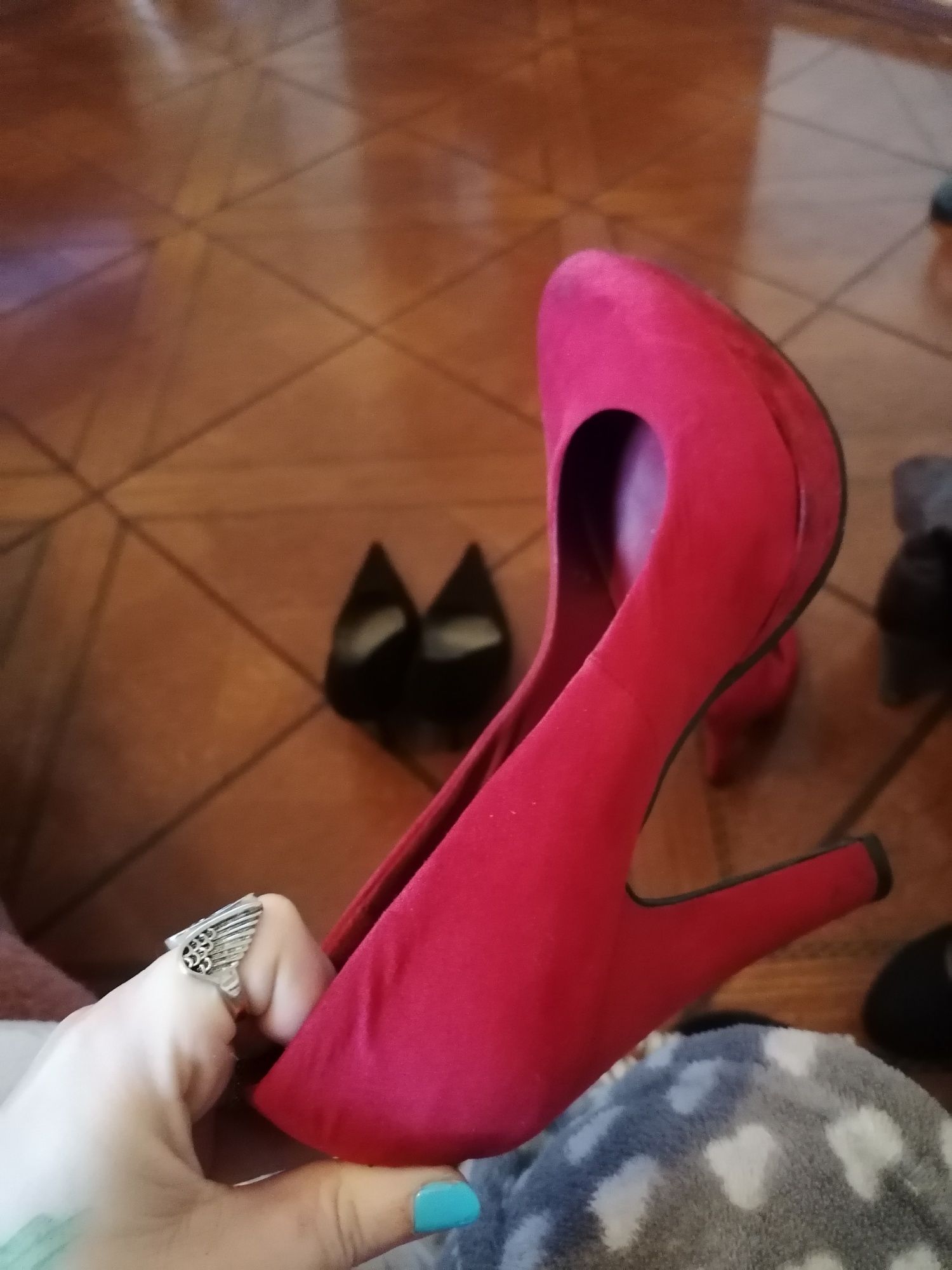 Sapatos vermelhos