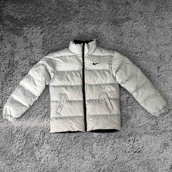 !Двосторонній! Пуховик Nike Nocta Grey Black S M L XL XXL куртка найк