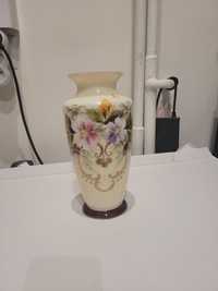 Flakon wazon z mlecznego szkła ręcznie malowany
