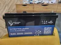 200Ah akumulator ULTIMATRON LiFePO4 Smart BMS 12.8V 5 lat Gwarancji FV
