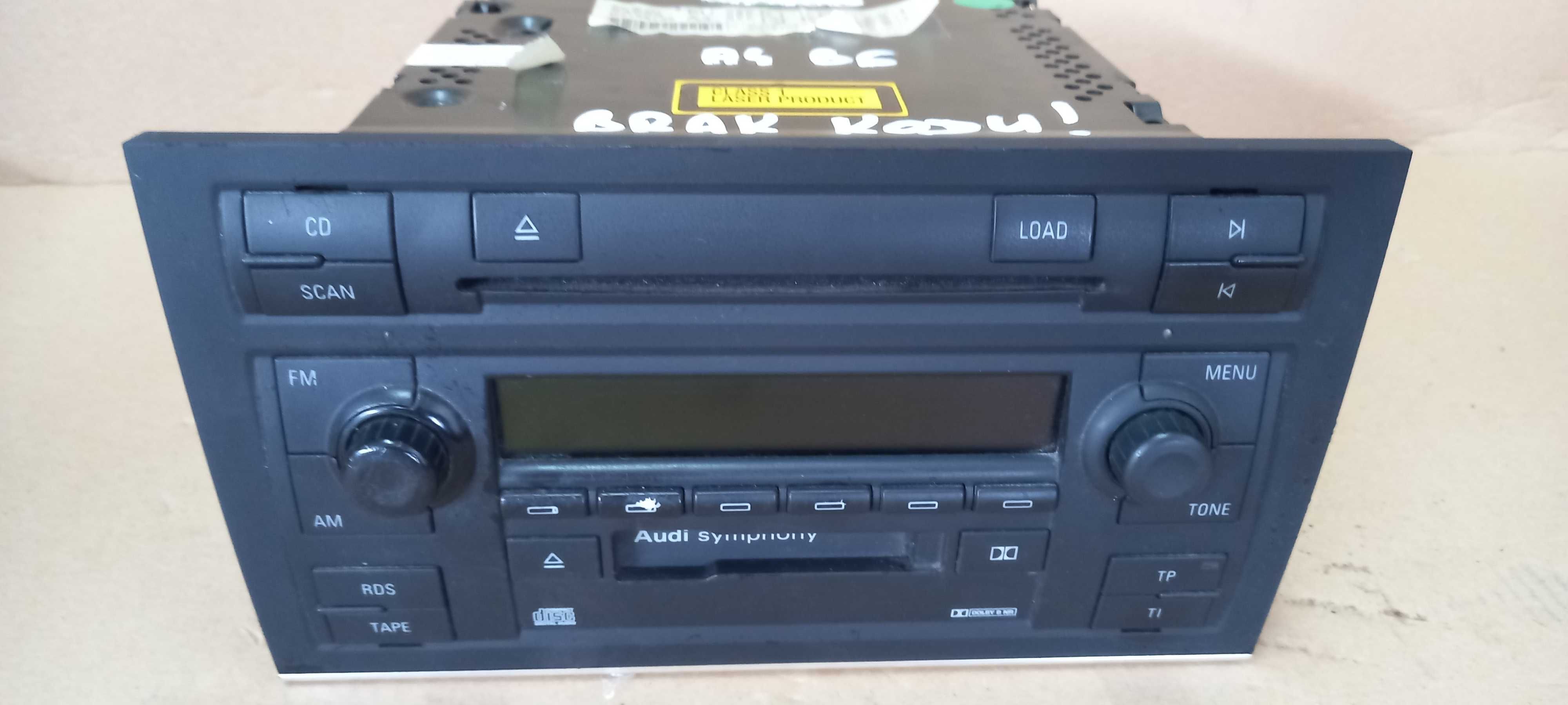 Radio RM CD Audi A4 B6 2 DIN brak kodu -195C