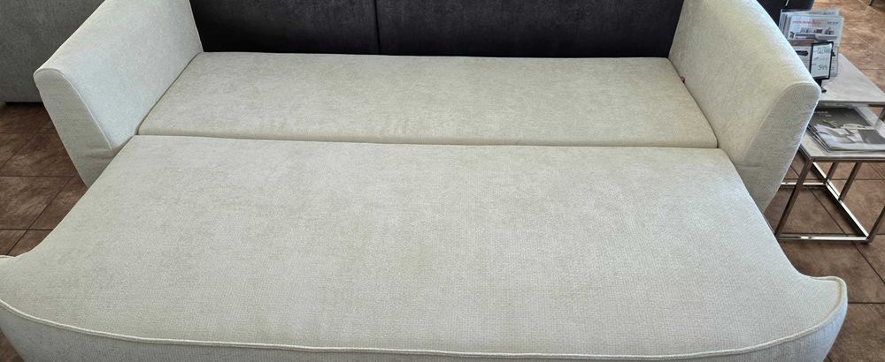 Piękna sofa RISEL z funkcją spania i pojemnikiem 235 cm Libro