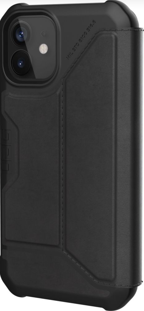 Чохол-книжка UAG Metropolis Leather для Apple iPhone 12 Mini Black