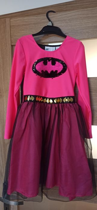Strój Batmanki r.122-128, 6-8 lat