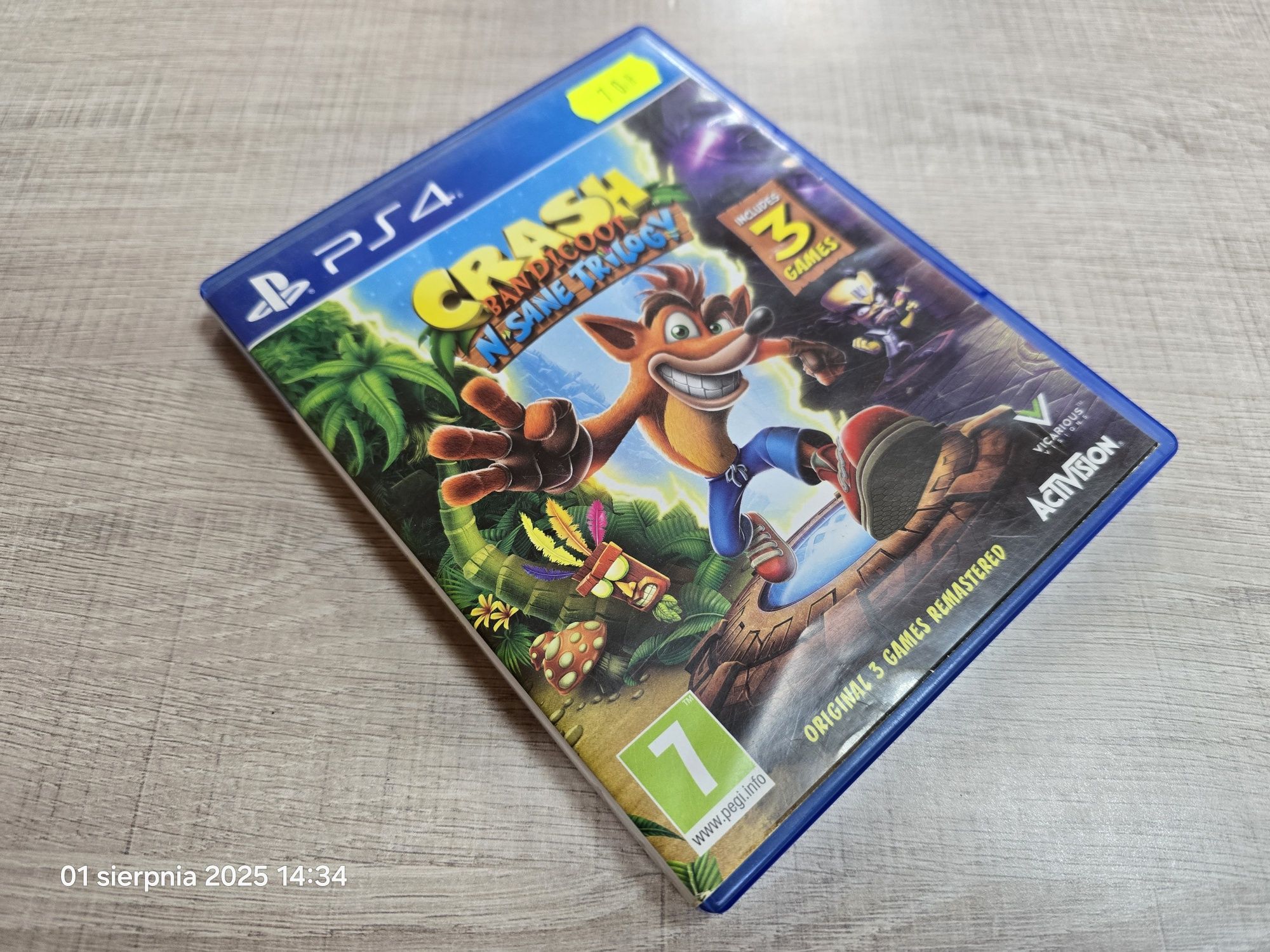 Crash Bandicoot N Sane Trilogy na konsolę PlayStation 4 i 5 PS4 PS5