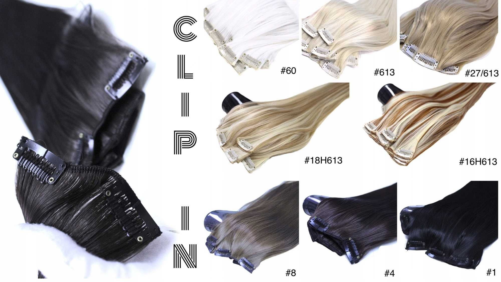 Włosy do przedłużenia i zagęszczenia | clipsy| CLIP