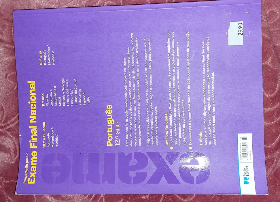Livros de preparação exames nacionais Português