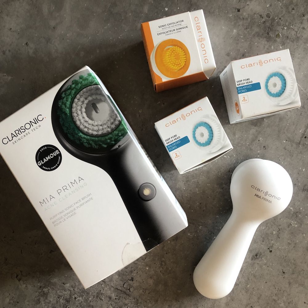 Nowa Szczoteczka Soniczna do Twarzy - Clarisonic Mia Prima + 4 głowice