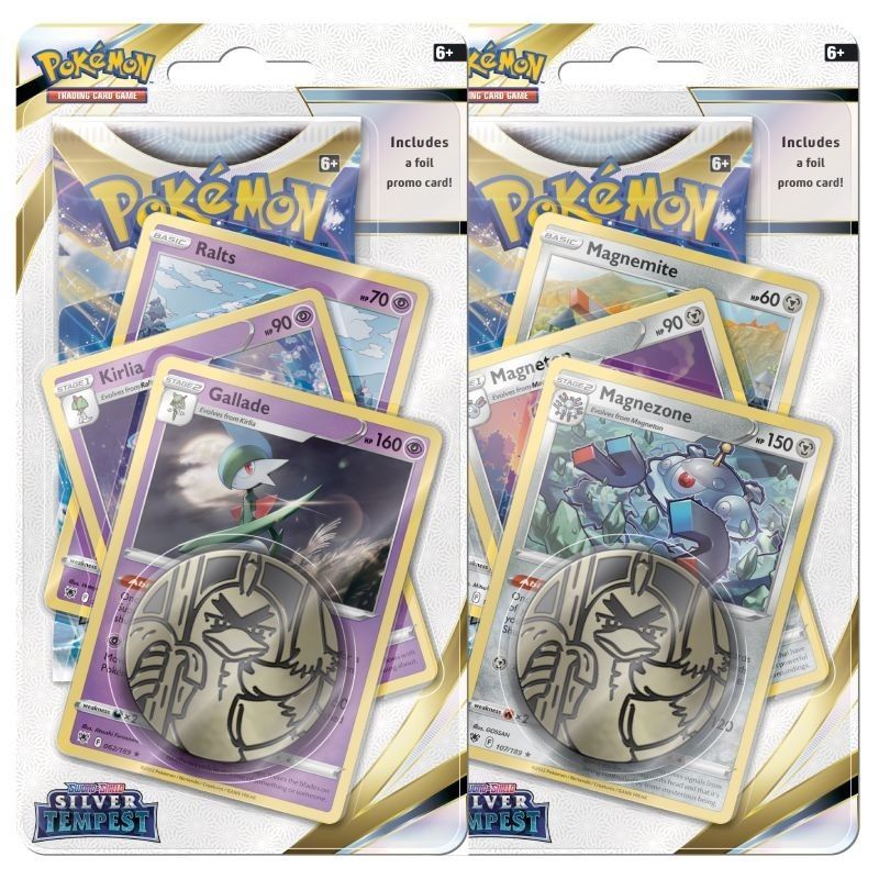 Cartas + Moeda - Pokemon TCG Sword e Shield : Silver Tempest