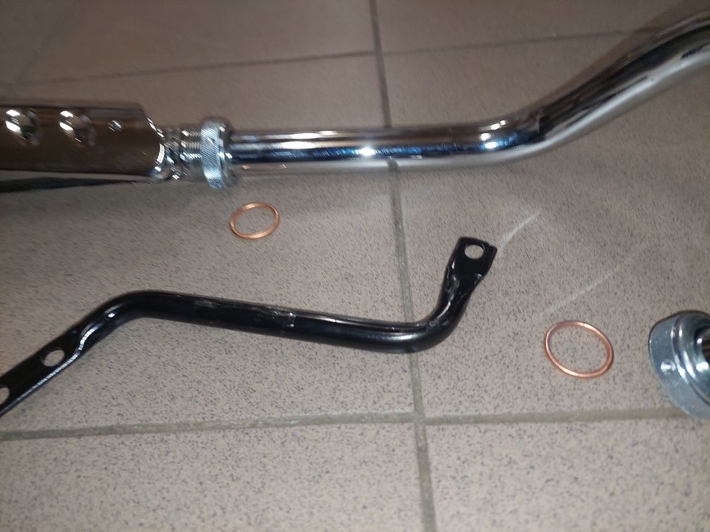 Zestaw wydechowy tlumik rura romet motorynka pl