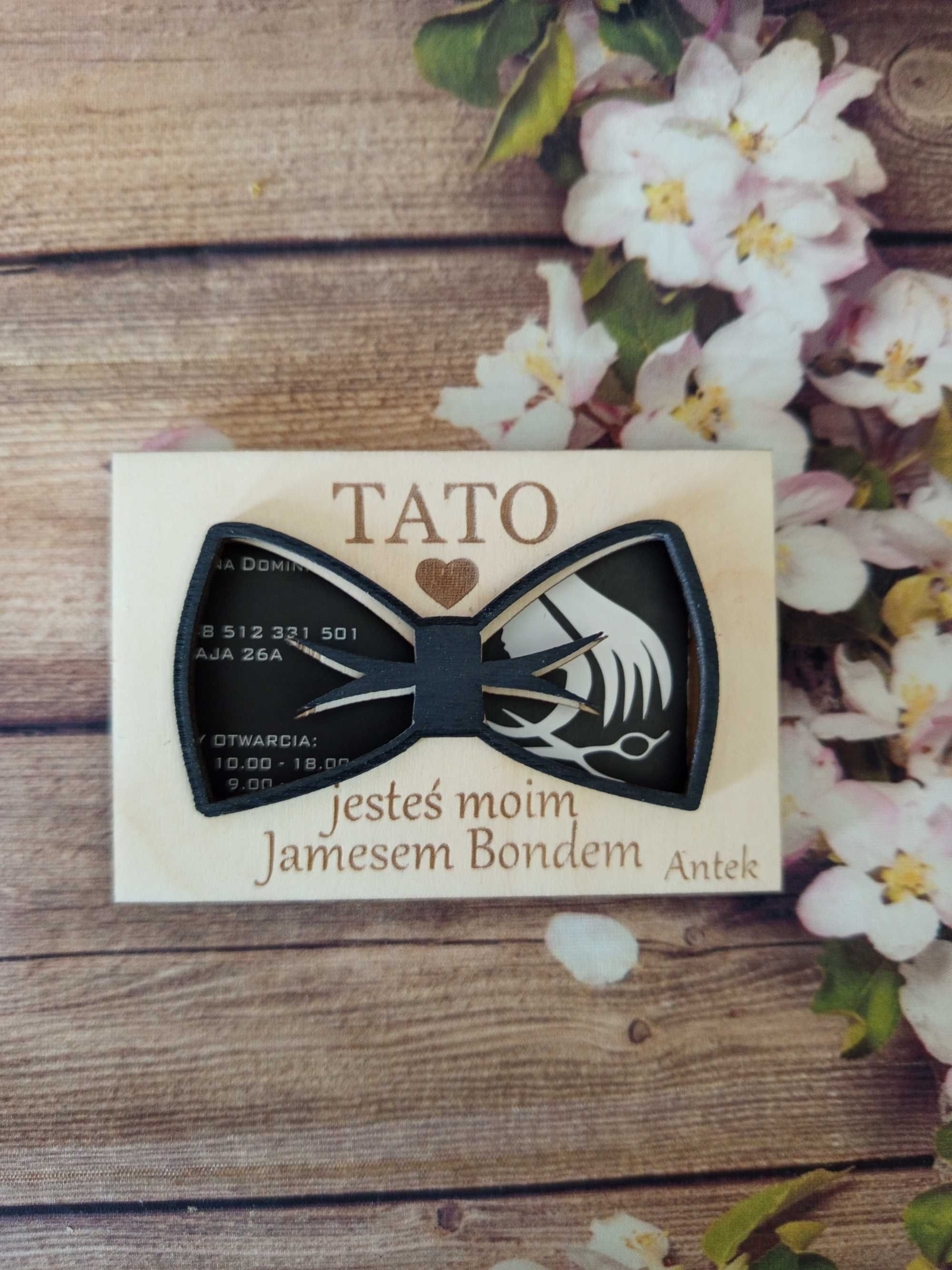 Pudełko na kartę podarunkową dla Taty - James Bond