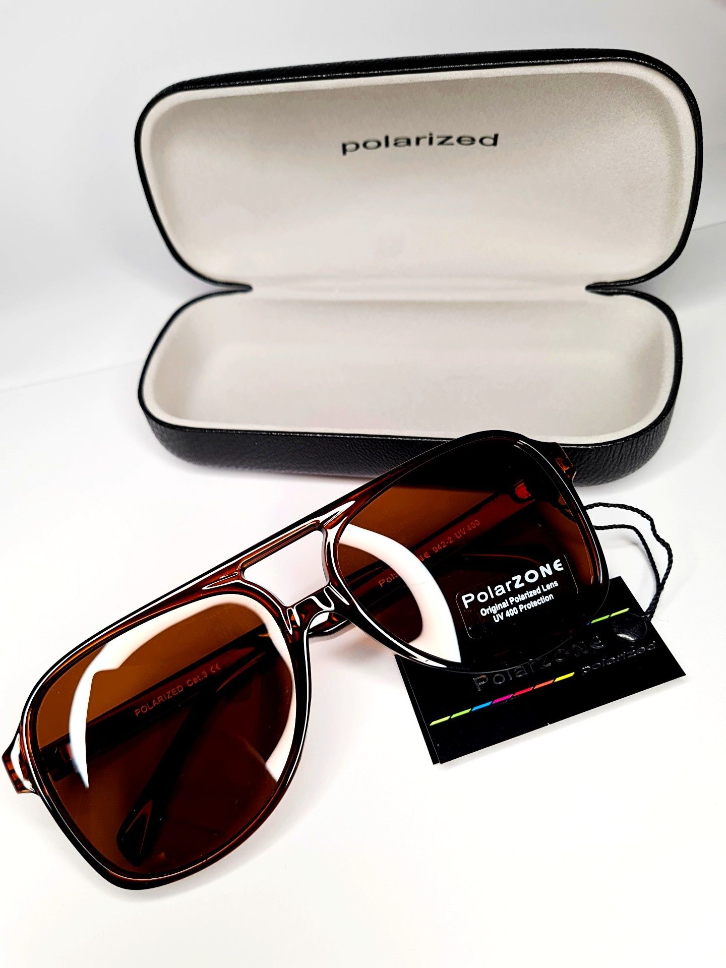 Modne okulary przeciwsłoneczne damskie marki Polarzone nowe