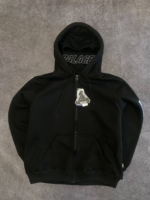 Palace Balaclava Shearing Thermal Hoodie Black