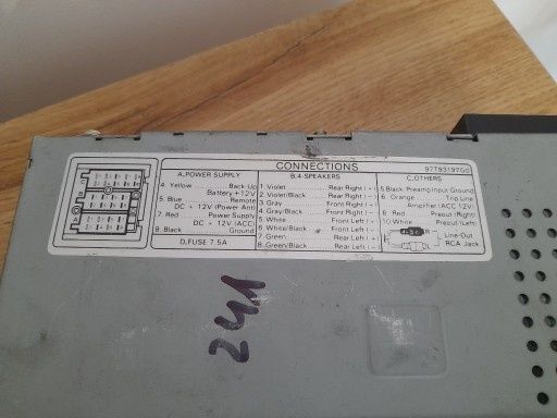 Radio DAEWOO AKF-4085 Polonez Lanos Nubira Matiz Tico Musso