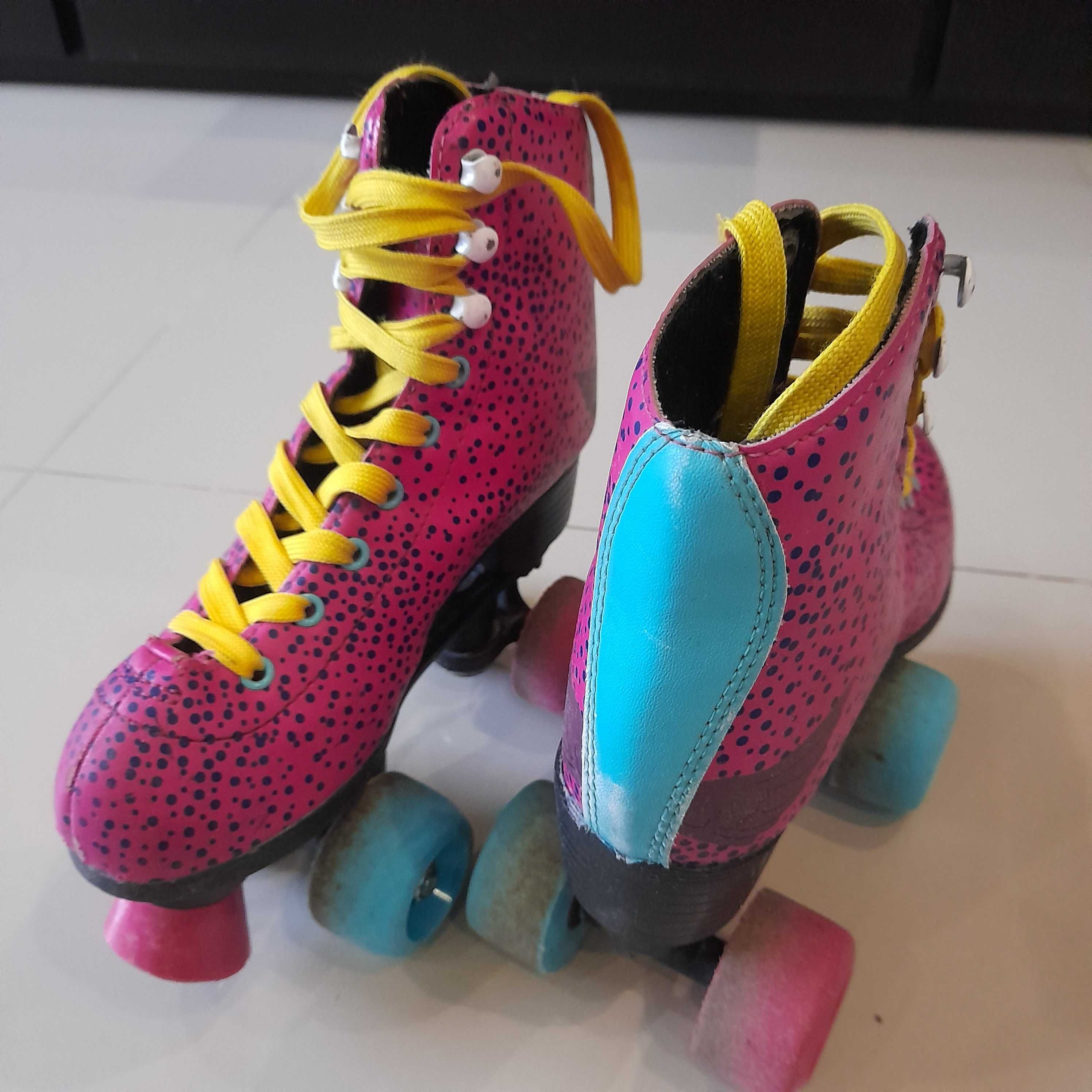 Patins 4 rodas Menina - Bom estado+Ótimo preço!